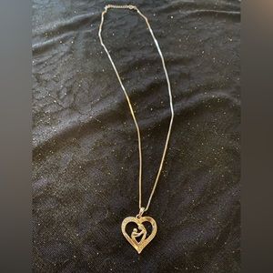Mother Child 925 pendant and chain